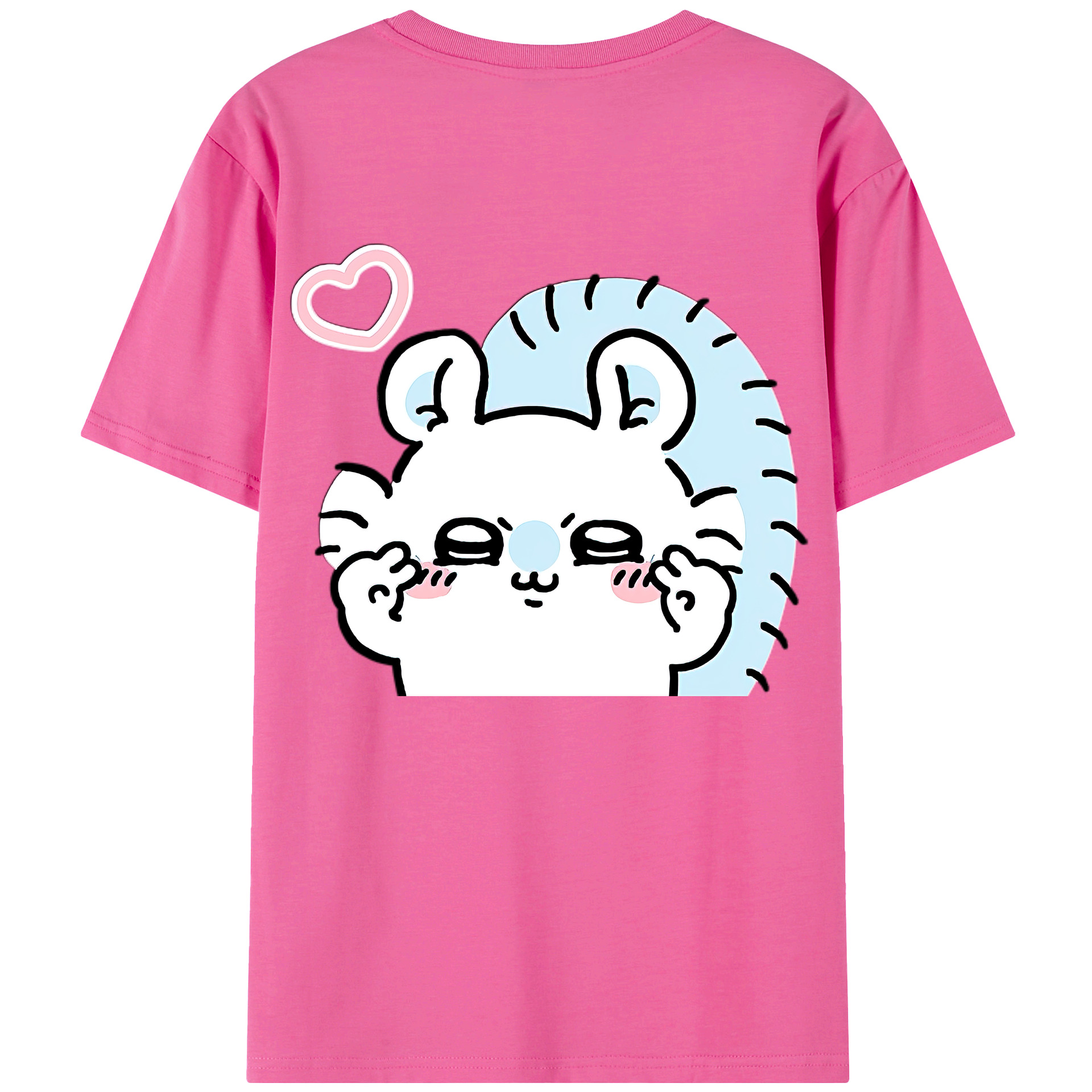 （画像用） ちいかわ モモンガ Chii-kawa Momonga レディース半袖Tシャツ(バックプリント)